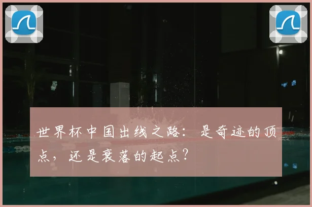 世界杯中国出线之路:是奇迹的顶点,还是衰落的起点?